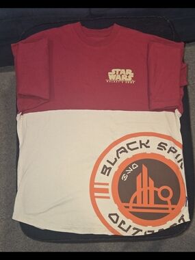 Star Wars Two-Tone Crew Tee in Red & Cream